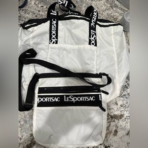 LeSportSac black & white set